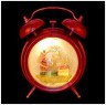 Будильник новогодний интерьерный  с музыкой и подсветкой цвет: красный 14*8 см высота=18 см (кор=6 ш Lefard (865-396)