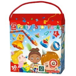 Набор игр и игрушек подарков-призов для детского праздника "Веселая вечеринка" из 30 предметов (волчки, свистки, кубики, 3D-лабиринты, кубические голо (E0488_HP)