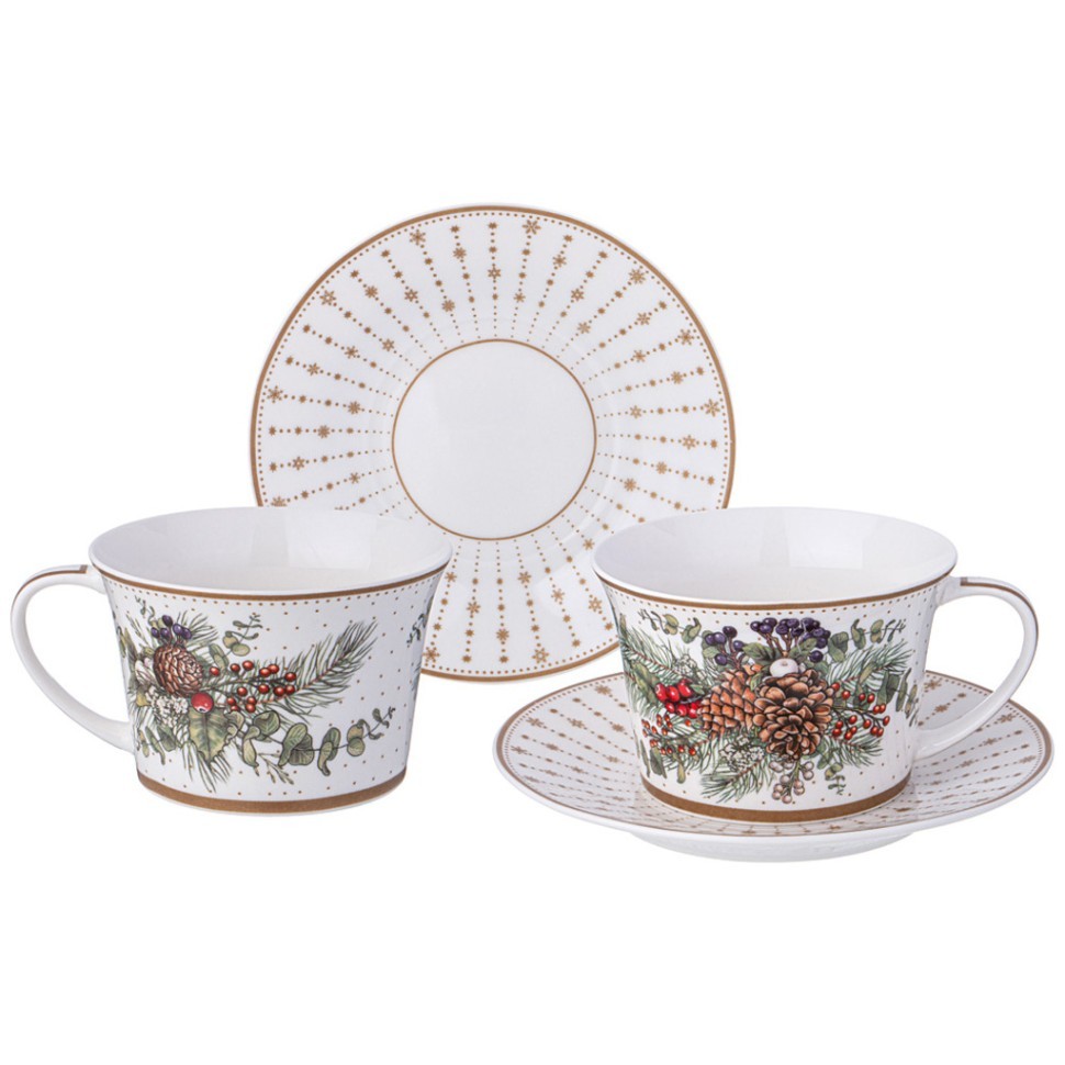 Чайный набор lefard "celebration" на 2 пер. 4 пр. 250 мл Lefard (760-816)