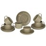 Чайный набор на 6 персон коллекция "золотой мрамор" объем чашки 250 мл Lefard (412-205)