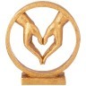 Фигурка декоративная "сердце из рук" 20х6,5х22 см Lefard (146-2070)