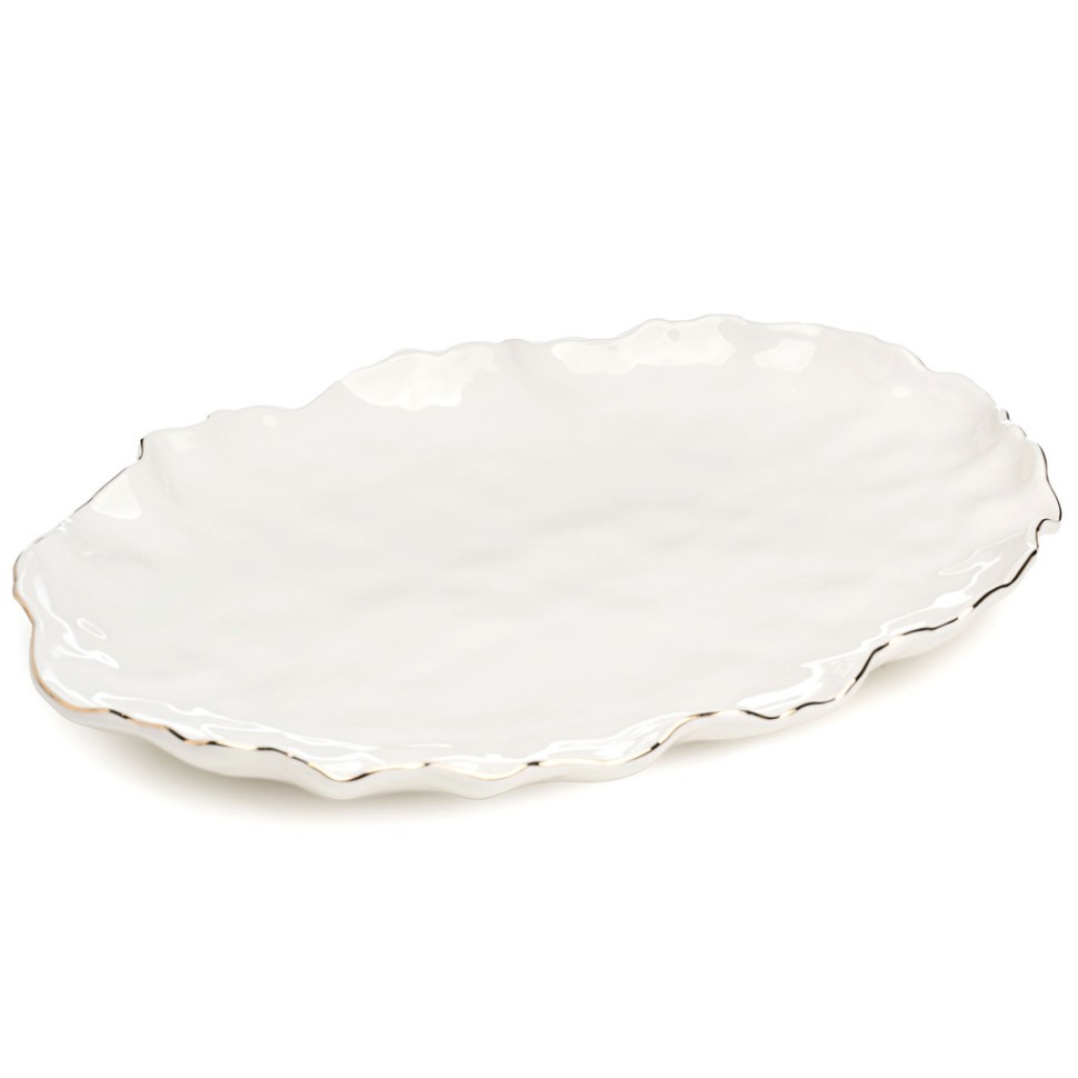 Блюдо овальное lefard "charm" 35,5*24*3 см (с золотой линией) Lefard (779-365)