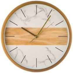 Часы настенные кварцевые "marble" диаметр=31 см. диаметр циферблата=27,5 см. цвет:белый Lefard (220-385)