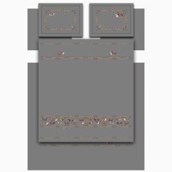 Кпб, king size, "passage" серый,сатин,хлопок 100%,п.240х260-1шт,пр.260х260-1шт,н.50х70-2шт/70х70-2шт Lefard (989-004-04)
