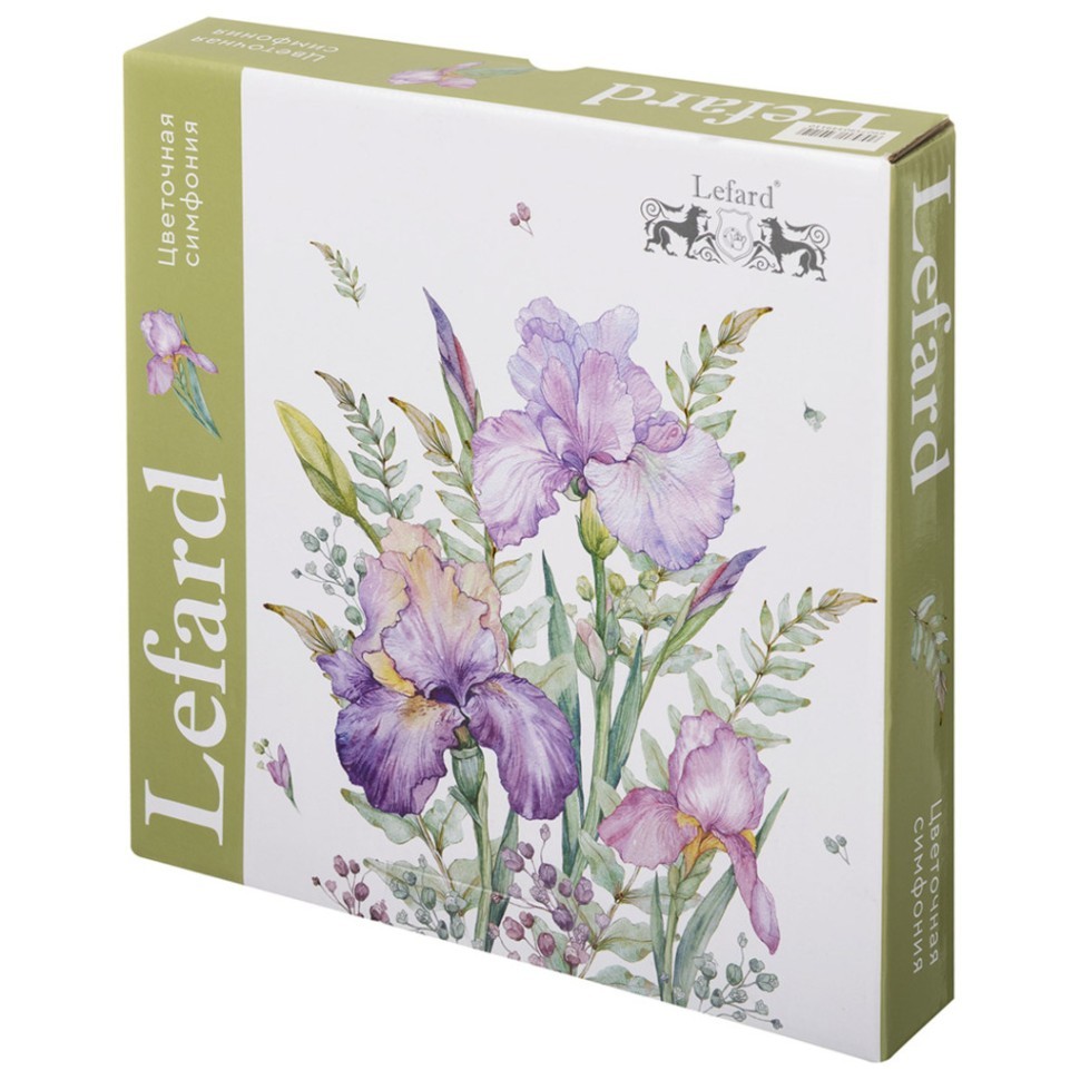Набор тарелок обеденных lefard "irises" 2 шт. 25,5 см, разноцветный (590-497-11) 