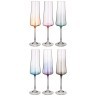 Набор бокалов для шампанского из 6шт "xtra colors" 210ml Crystalex (674-851)