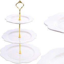 Конфетница 3ярус 18-23-26,5см фарфор LR (60006)