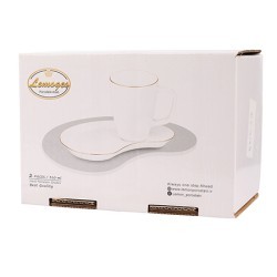 Чайная пара 2пр 250 мл керамика LR (90059-324)