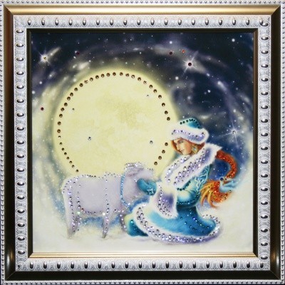 Картина Снегурочка с кристаллами Swarovski (1557)