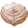 Блюдо " luster leaf" amber 21см без упаковки (мал 24шт) АКСАМ (339-105)