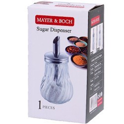 Сахарница с дозатором 230мл стекло/нерж Mayer&Boch (40475)