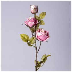 Цветок искусственный роза длина=80см , цвет пудровый мал.уп.=12шт Lefard (535-372)