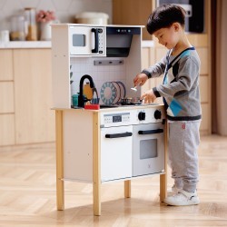 Детская игровая кухня "Готовим вместе", со светом и звуком (E3216_HP)
