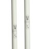 Палки для скандинавской ходьбы Longway, 78-135 см, 2-секционные, белые/мятные (174067)
