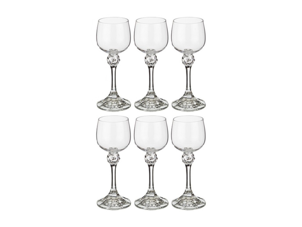 Набор рюмок из 6 шт. "джулия" 60 мл. высота=13,5 см. Bohemia Crystal (674-445)