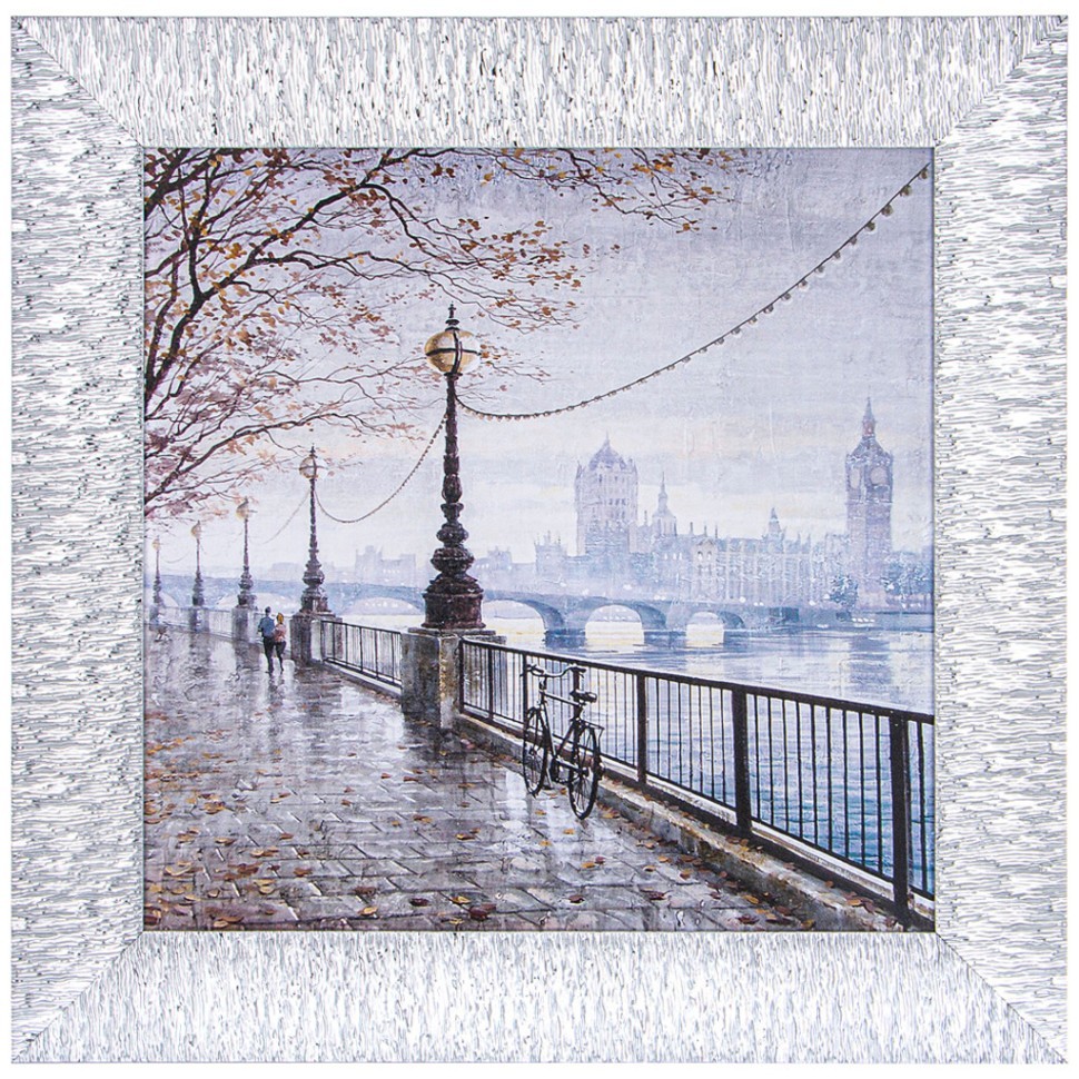 Картина в раме, цвет: серебро, размер 50*50 см Lefard (541-836)