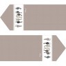 Дорожка на стол "family farm", 45х215см, капучино, кайма 100% хлопок,твил Lefard (850-749-34)