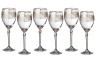 Набор бокалов для вина из 6 шт."лили s1124" 250 мл. высота=22 см. Crystalex Cz (674-244) 