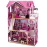Деревянный кукольный домик "Амелия", с мебелью 15 предметов в наборе, для кукол 30 см (65093_KE)