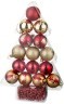 Декоративное изделие:набор шаров "елочка красная с золотом" 16 шт.(15 шаров,гирлянда) Lefard (858-027)