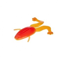 Лягушка Helios Crazy Frog 3,55"/9,0 см, цвет Orange & Yellow 4 шт HS-23-015 (77958)