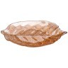 Блюдо "luster leaf" amber 28см без упаковки (мал 6шт) АКСАМ (339-108)