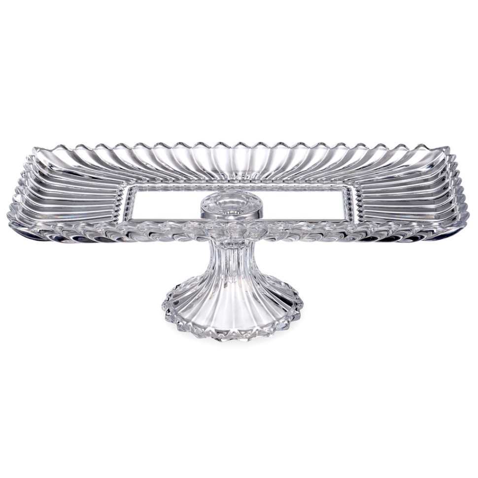 Блюдо сервировочное на ножке "brilliance" прямоугольное, 38*17,5*11,5 см Lefard (691-146)