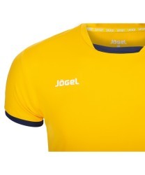 Футболка волейбольная JVT-1030-049 желтый/темно-синий, детская (436090)