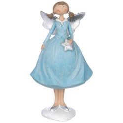 Фигурка"ангелочек в голубом платье" 11,5*9,5*20,5 см Lefard (100-783)