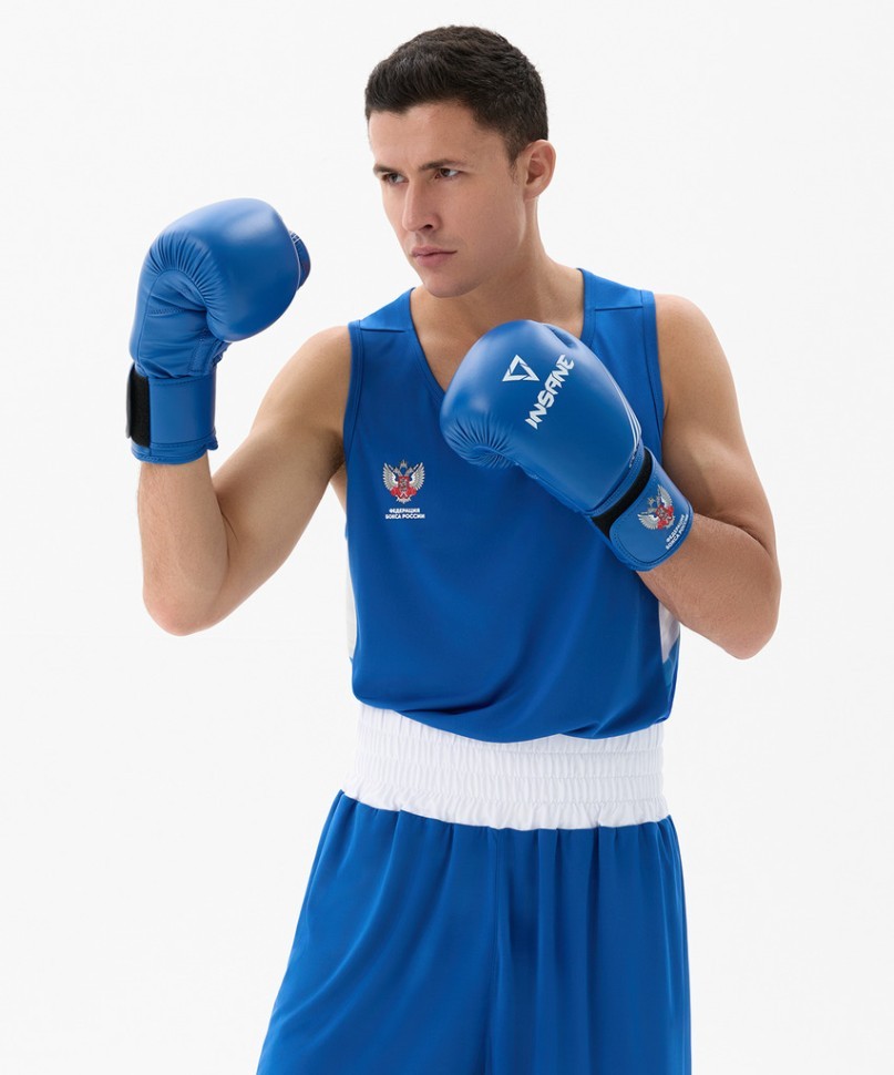 Перчатки боксерские INSANE RBF, синий, 12 oz (2127992)