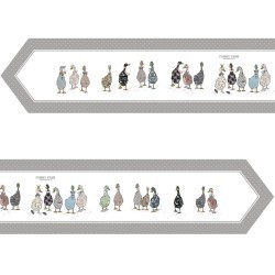 Дорожка на стол "family farm", 45х300см, серый, 100% хлопок,твил Lefard (850-750-32)