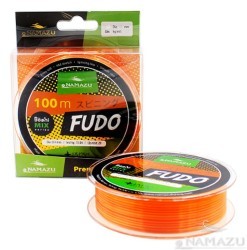 Леска Namazu Fudo, 100 м, 0,4 мм, до 13,04 кг, оранжево-желтая NF100-0,4 (71064)