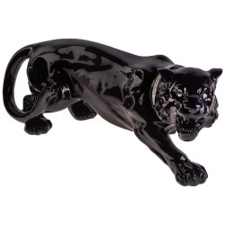 Декоративное изделие "черная пантера крадущаяся" 65*24 см. высота=27 см. Ceramiche Boxer (293-077)