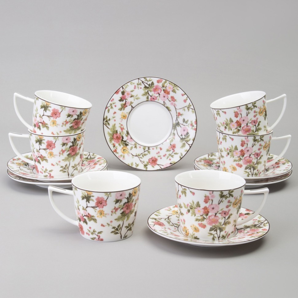 Чайный набор lefard "blossom" на 6 пер. 12 пр. 250 мл Lefard (165-589)