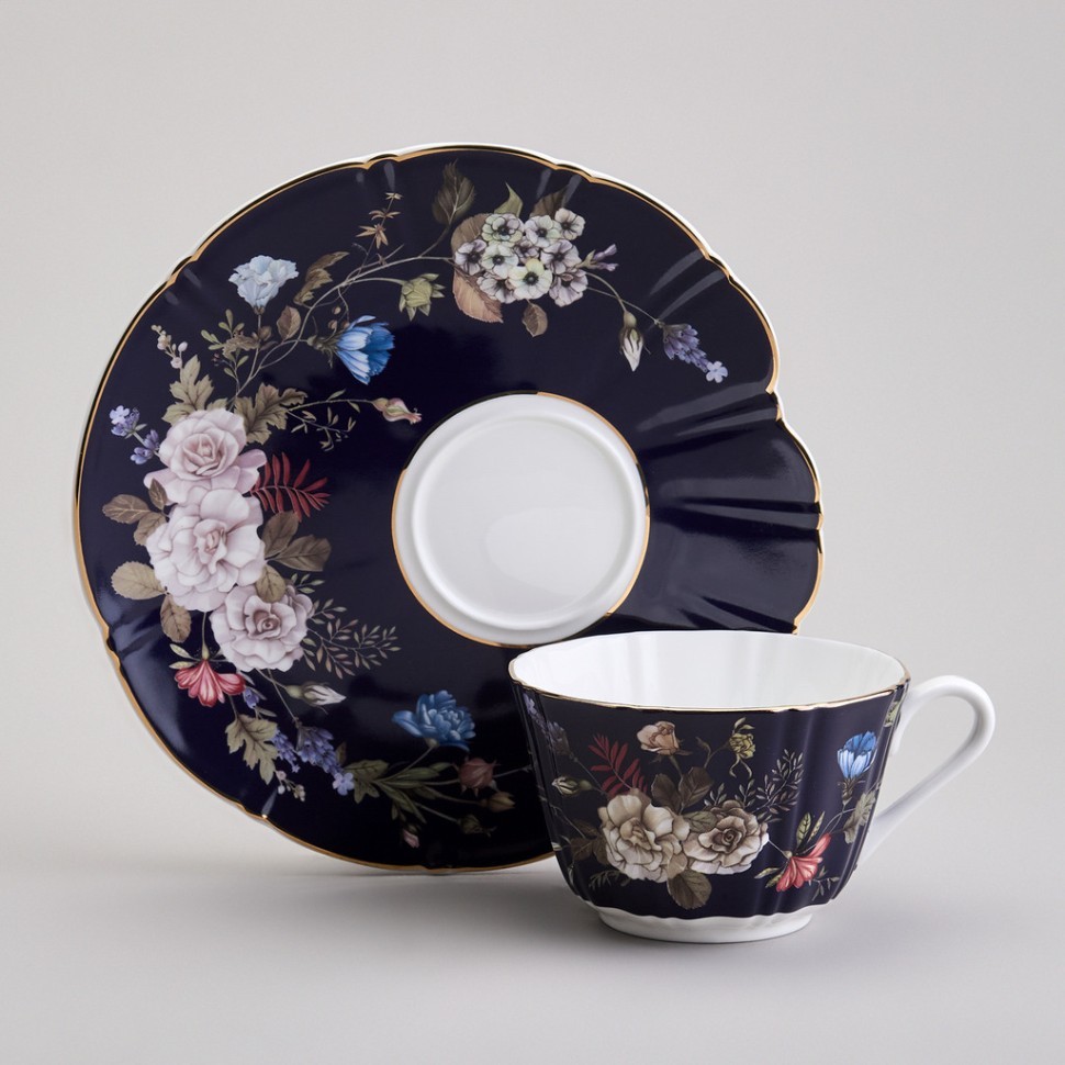 Чайная пара lefard "кобальт" 300 мл Lefard (86-2357-1)