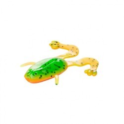Лягушка Helios Crazy Frog 3,55"/9,0 см, цвет Pepper Green & Orange 4 шт HS-23-018 (77959)