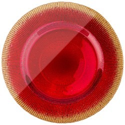 Тарелка "glamour red" 28см АКСАМ (339-248)