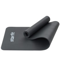 Коврик для йоги и фитнеса FM-301, NBR, 183x61x1,0 см, темно-серый (2105116)