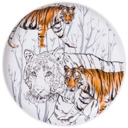 Тарелка закусочная lefard "animal world" тигр 20,5 см Lefard (590-410)