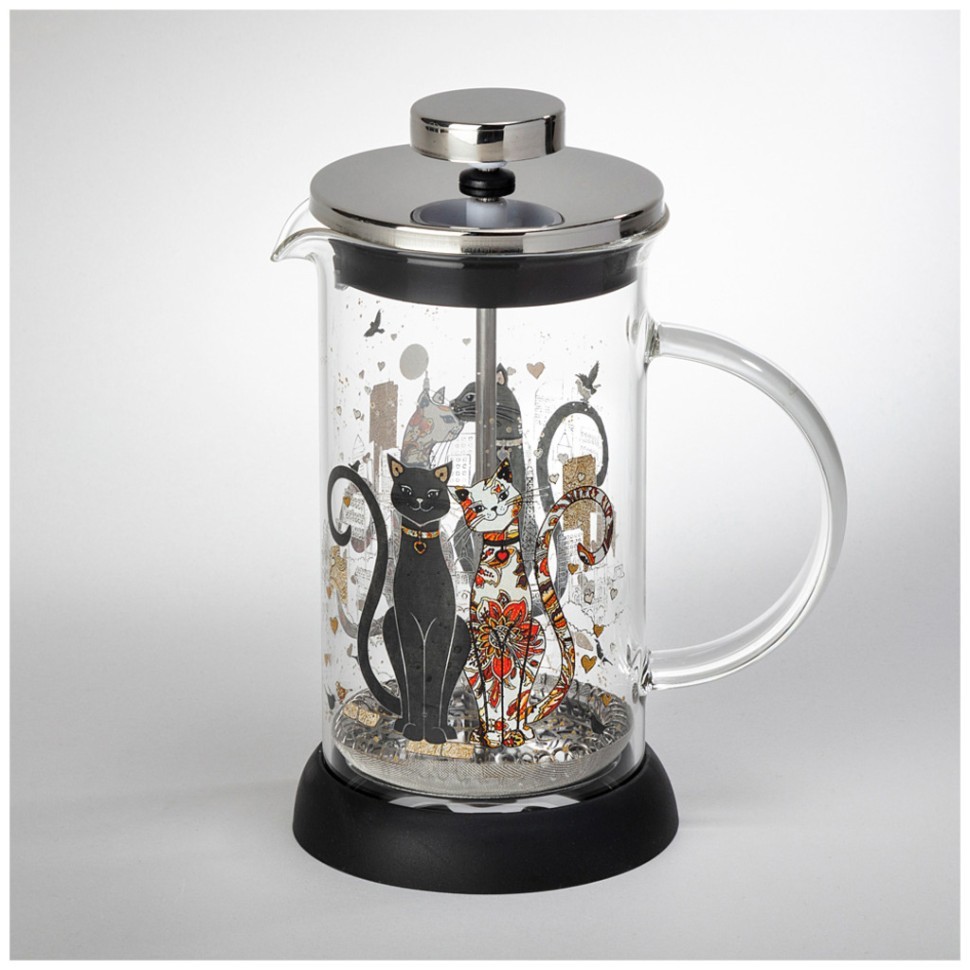 Френч-пресс agness "парижские коты" 350 мл Agness (894-159)