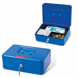 Ящик для денег Brauberg 90х180х250 мм, синий 290335 (71871)