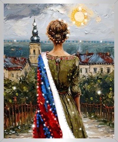 Картина ГОЛОС РОДИНЫ с кристаллами Swarovski (3163)