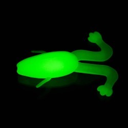 Лягушка Helios Crazy Frog 3,55"/9,0 см, цвет Phosphorus 4 шт HS-23-041 (77960)
