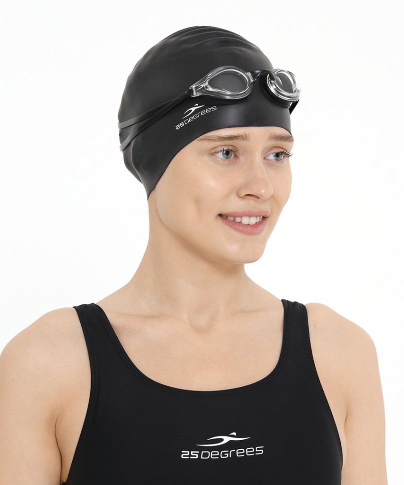 БЕЗ УПАКОВКИ Очки для плавания Turbo Black (2101346)