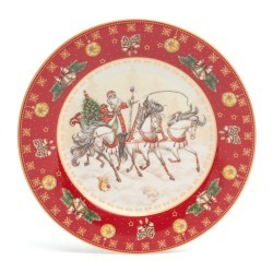 Тарелка обеденная lefard "тройка" 20,5 см красная Lefard (85-1709-1)