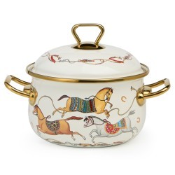 Кастрюля lefard эмалированная с крышкой, серия passage, 2,1л, диа.16см подходит для индук.плит Lefard (950-651)