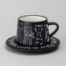 Чайный набор lefard на 1 персону "коты" цвет черный Lefard (756-475)