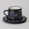 Чайный набор lefard на 1 персону "коты" цвет черный Lefard (756-475)
