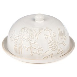 Блюдо сервировочное с крышкой коллекция "pine cones", 19,6*19,6*10,5 см Bronco (230-512)