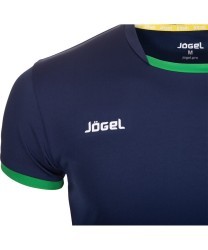 Футболка волейбольная JVT-1030-093 темно-синий/зеленый, детская (436125)